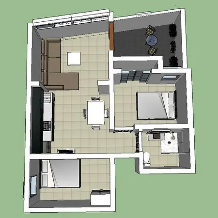 公寓 Bungalow Mesana 宏达海滩